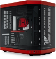 Корпус Hyte Y70 Black-Red, Mid-Tower E-ATX, ATX, Micro-ATX и Mini-ITX PC Case with PCIE 4.0 cable includ (CS-HYTE-Y70-BR