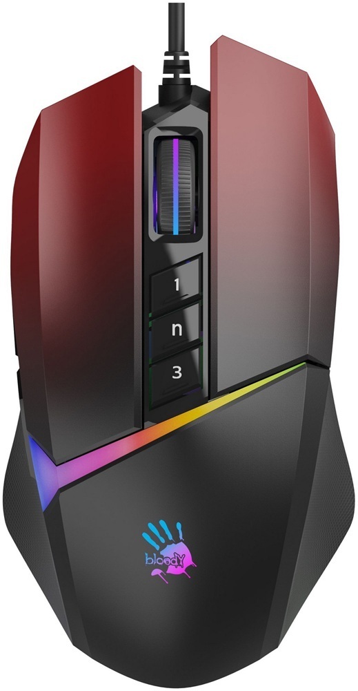 Ігрова миша A4Tech Bloody W60 Max USB Gradient Red (4711421955201) фото1