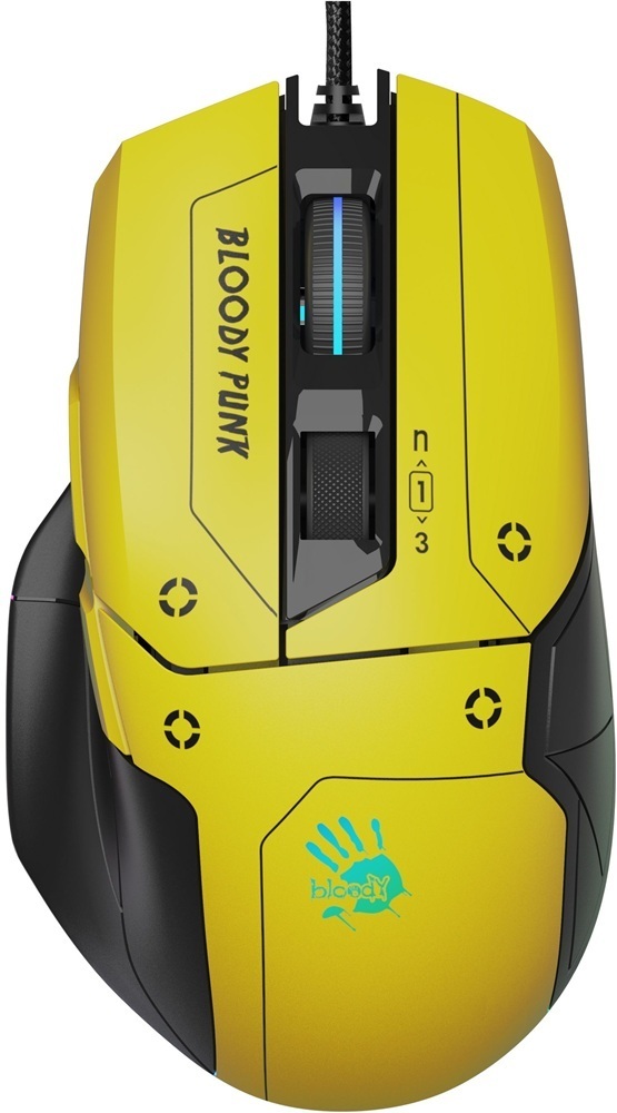 Игровая мишь A4Tech Bloody W70 Max USB Punk Yellow (4711421963251)