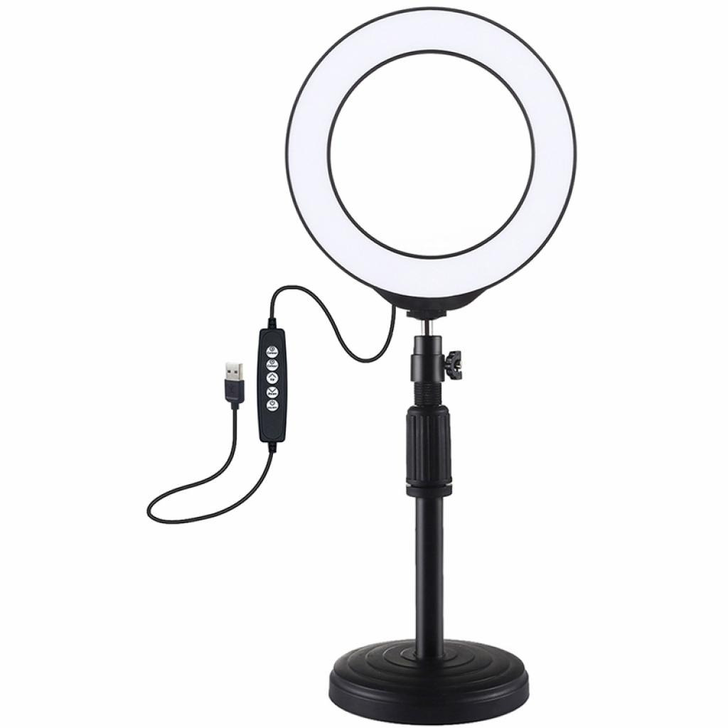 Набір блогера Puluz Ring USB LED lamp PKT3047B 6.2" + table mount (PKT3047B) фото1