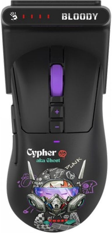 Ігрова миша A4Tech Bloody R73 Ultra Duo Wireless Cypher Ghost (4711421002370) фото1