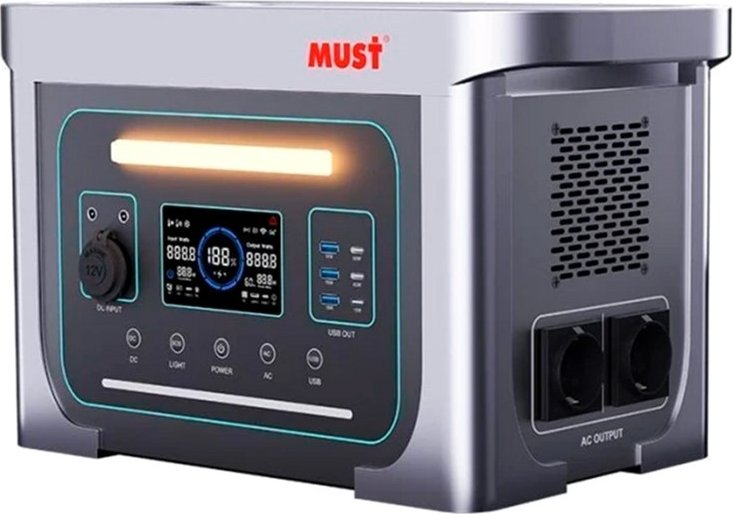 Зарядна портативна електростанція Must 1000W (EM1024S) фото1