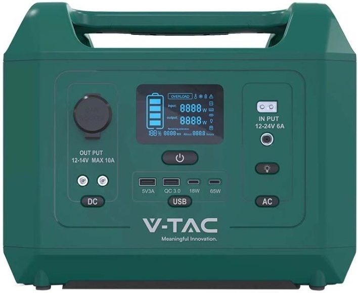 Зарядна портативна електростанція V-TAC 300W (VT-303N) фото1