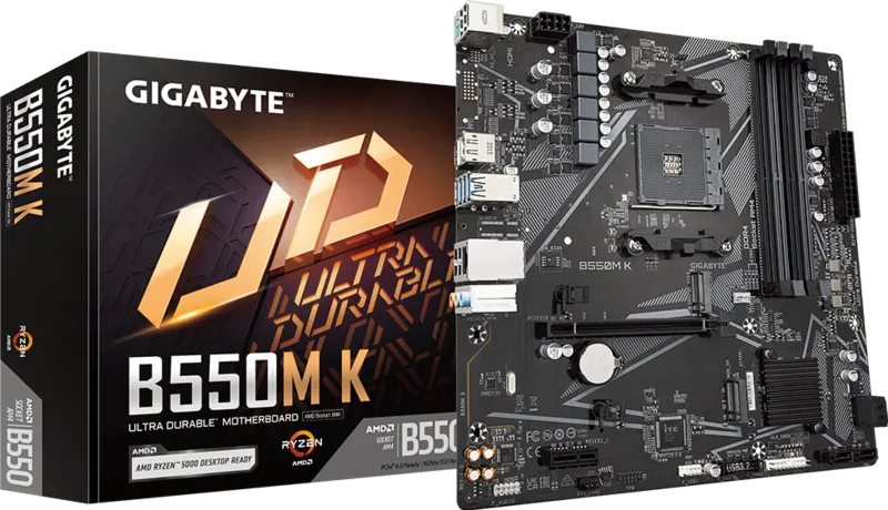 Материнська плата Gigabyte B550M K WF6E Socket AM4 (B550M K WF6E) фото1