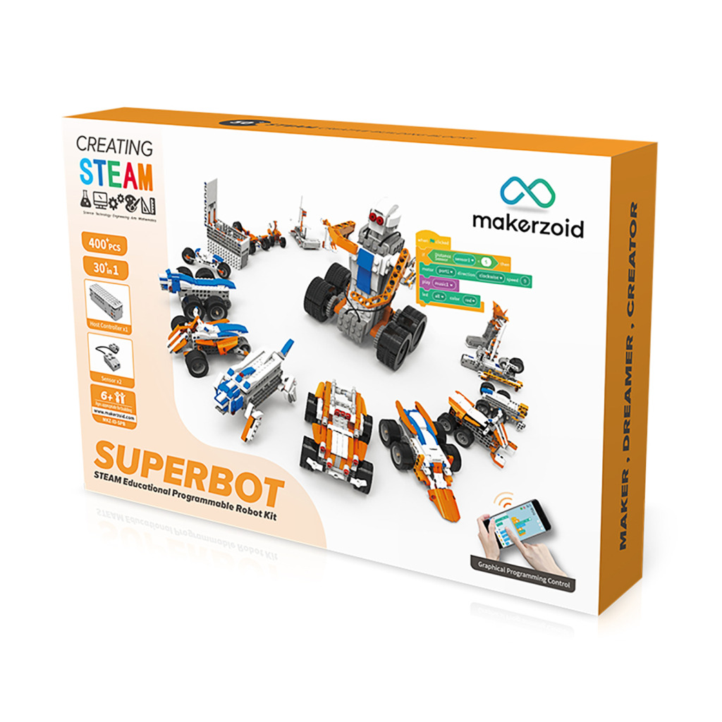 Конструктор Makerzoid Superbot Educational Building Blocks (MKZ-ID-SPB) фото1