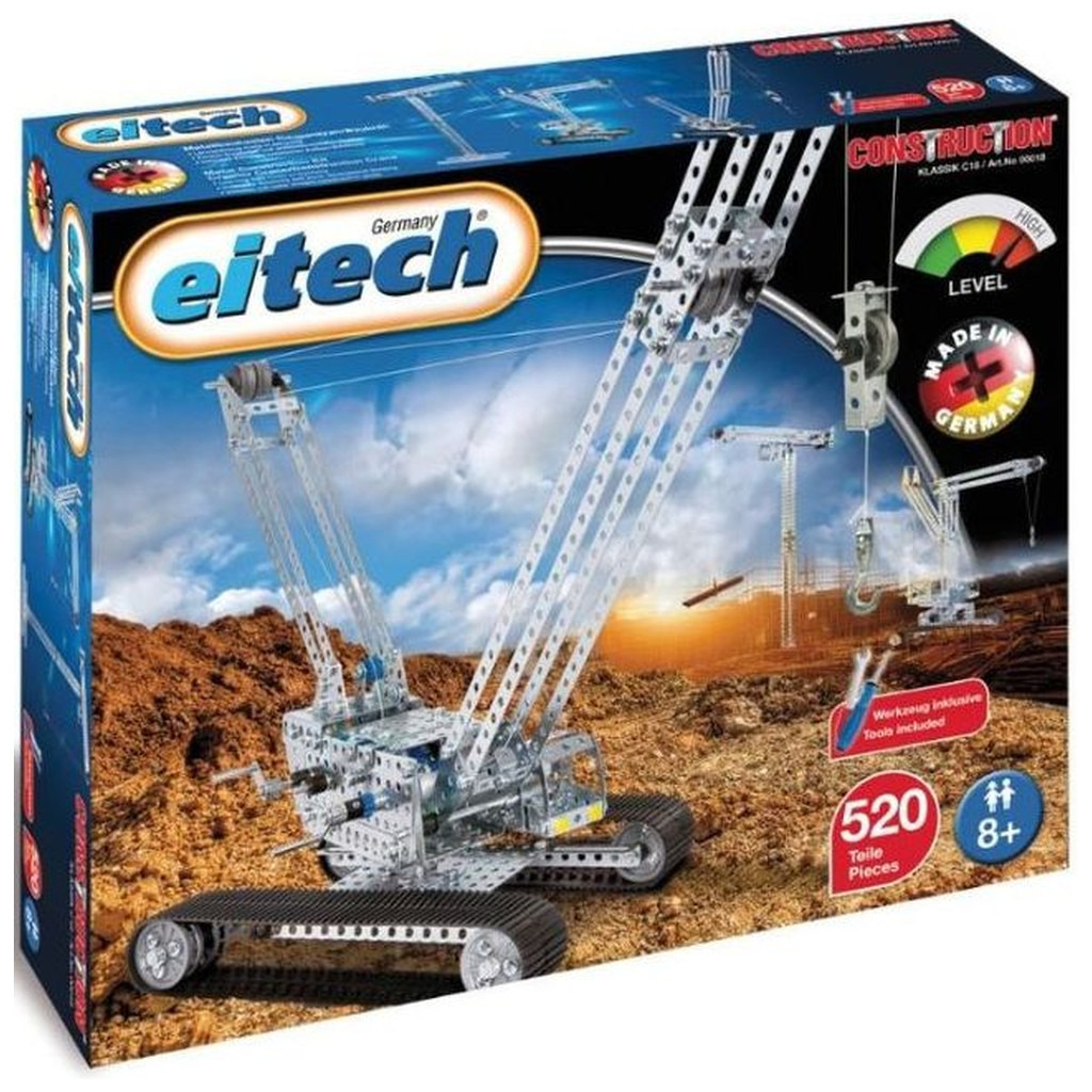 Конструктор Eitech Гусеничний будівельний кран (С18) фото1
