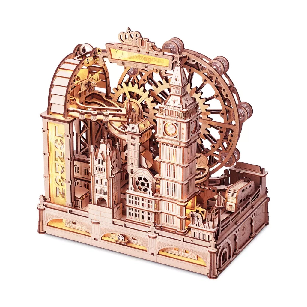Конструктор Robotime Rokr деревянный 3D Marble Travel Лондон (EGB01) фото1