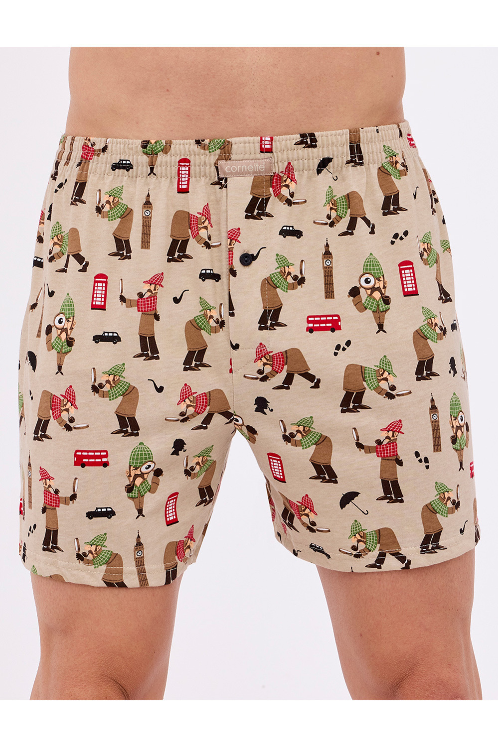 Трусы-слипы мужские Cornette Classic 011-163  В24 5XL бежево-коричневые
