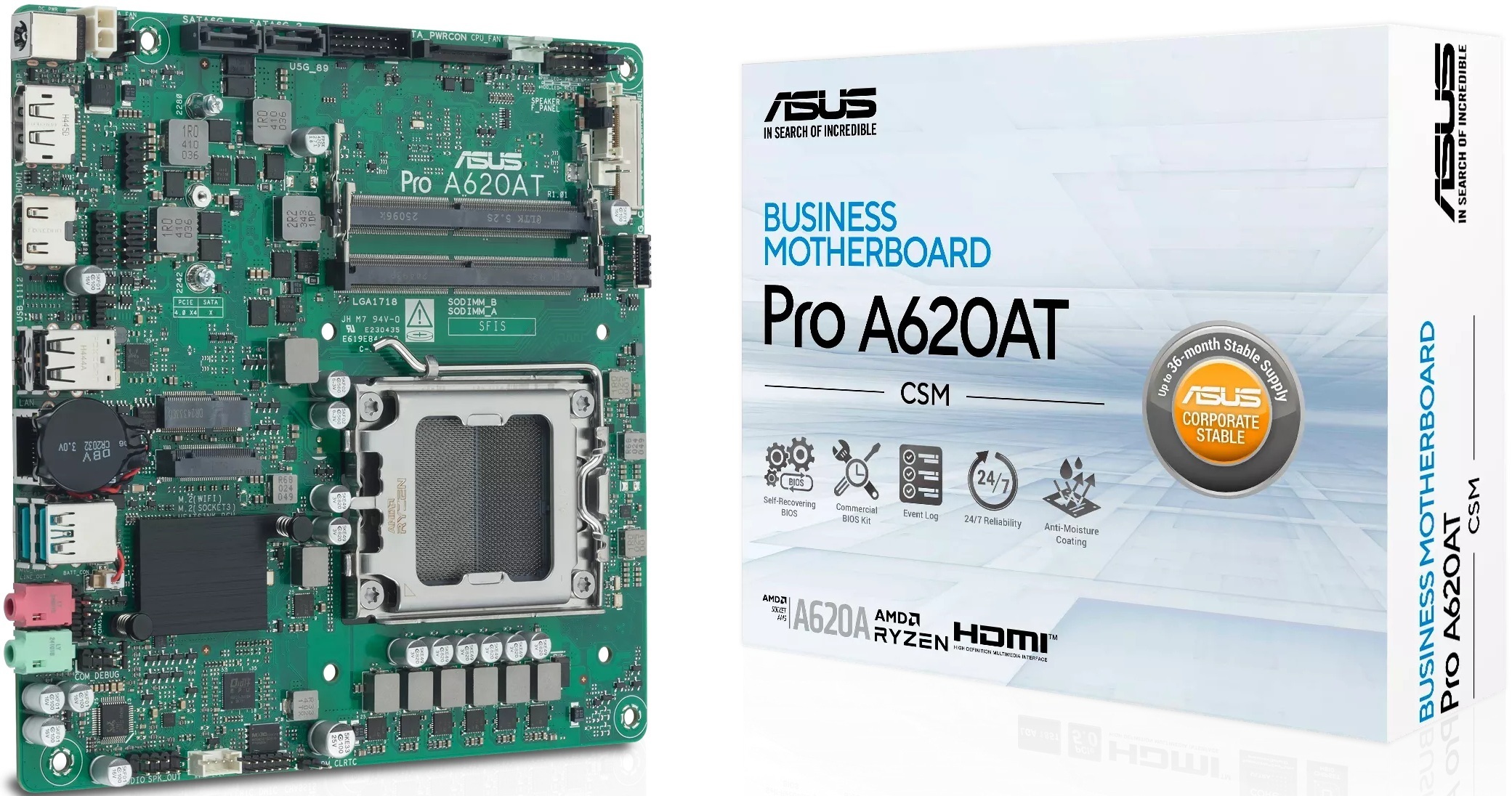 Материнская плата ASUS Pro A620AT-CSM (PRO_A620AT-CSM) фото1