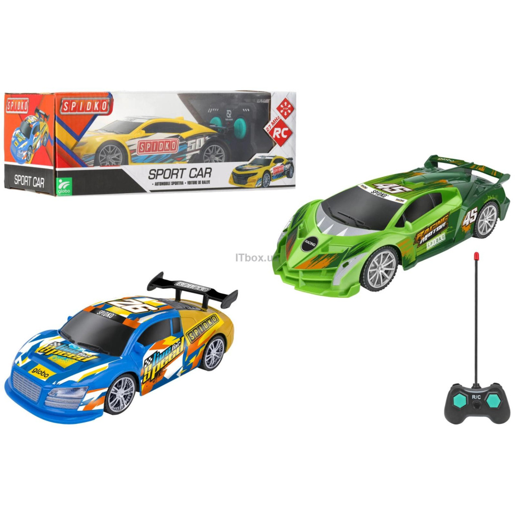 Радіокерована іграшка SPIDKO Sports car 122 7F 27Mhz, зелений (42287/3) фото1