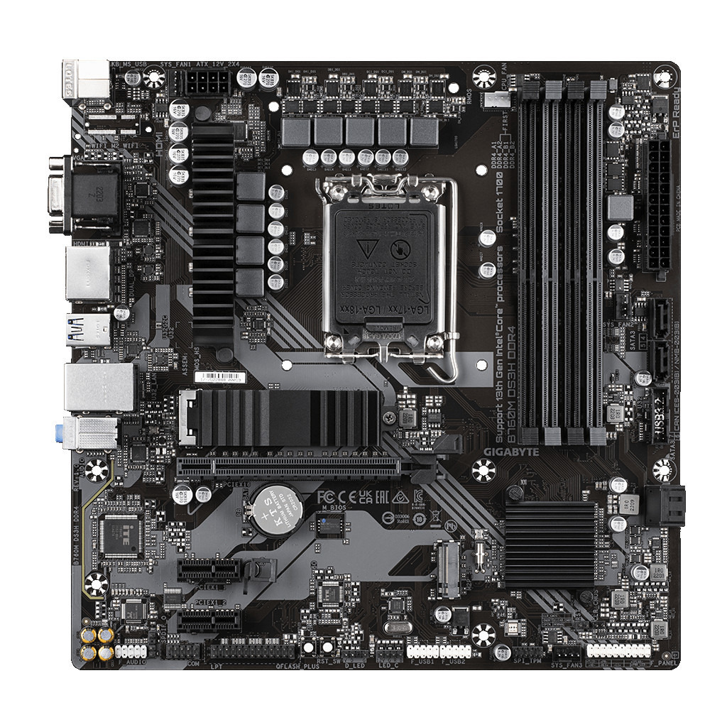 Материнська плата Gigabyte B760M DS3H DDR4 Socket 1700 фото1
