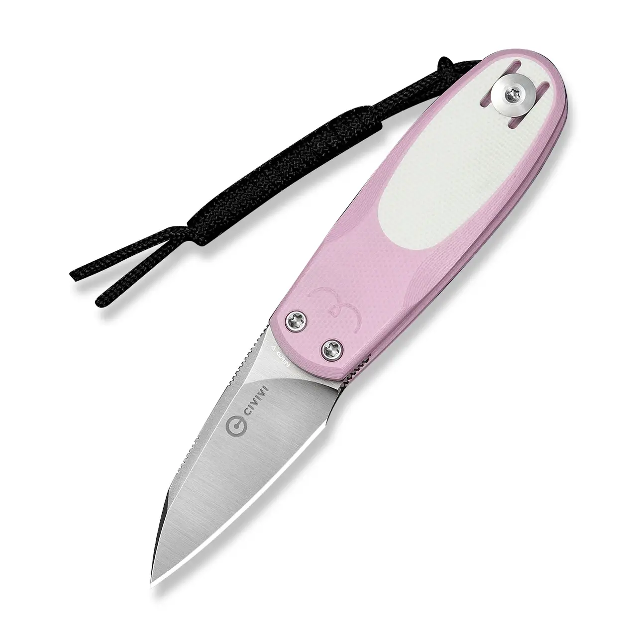 Нож складной карманный Civivi Purr, (4.65 см) Nitro-V / G10 розовый/белый (C25054-4) фото1