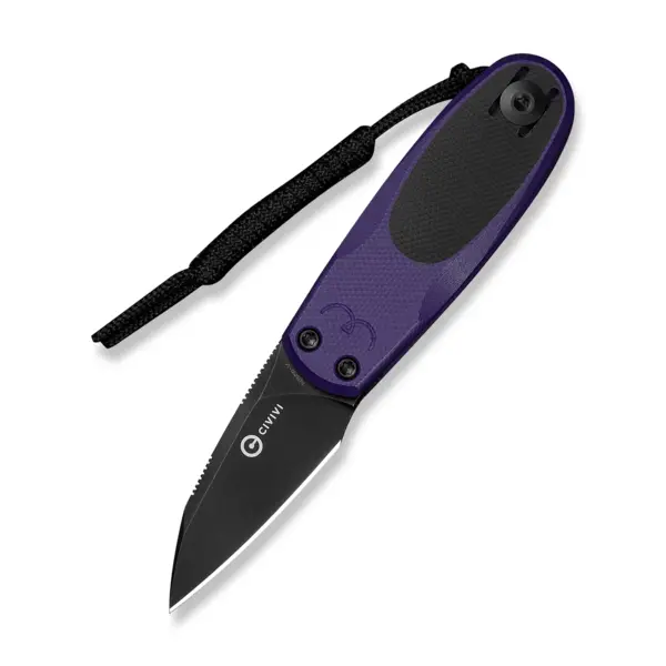 Нож складной карманный Civivi Purr, (4.65 см) Nitro-V / G10 фиолетовый/черный (C25054-3)