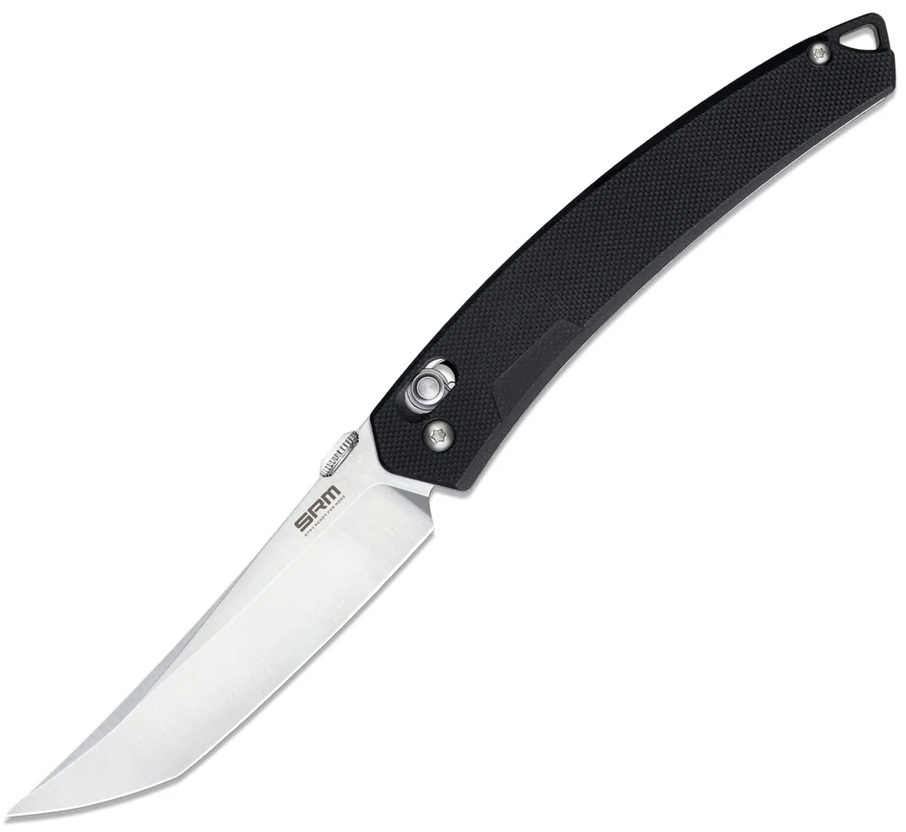 Нож складной туристический SRM 9211-GB2 (9.2 см) 8Cr13MoV/G10 черный (9211-GB2) фото1