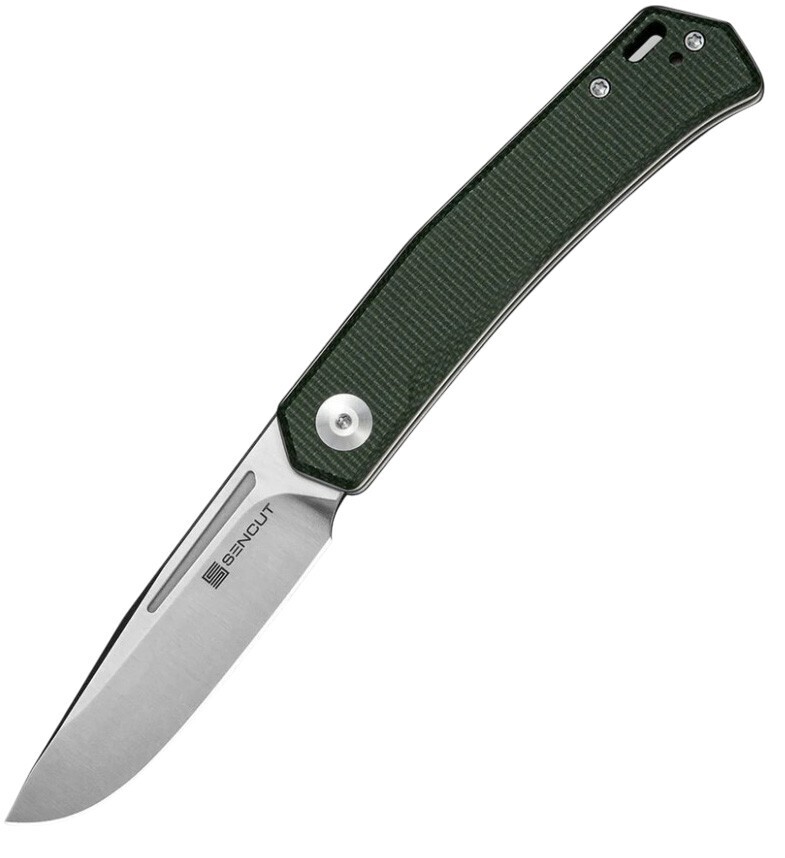 Нож складной карманный Sencut Braxx, (7.93 см) D2 / Canvas Micarta зеленый (S25089-2) фото1