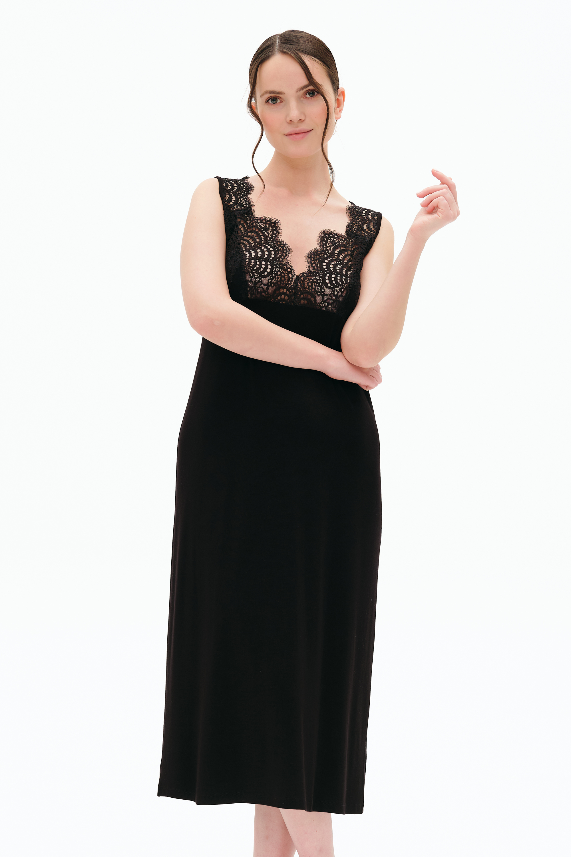 Нічна сорочка жіноча Effetto Sexy lady 10501CР 3XL чорна фото1