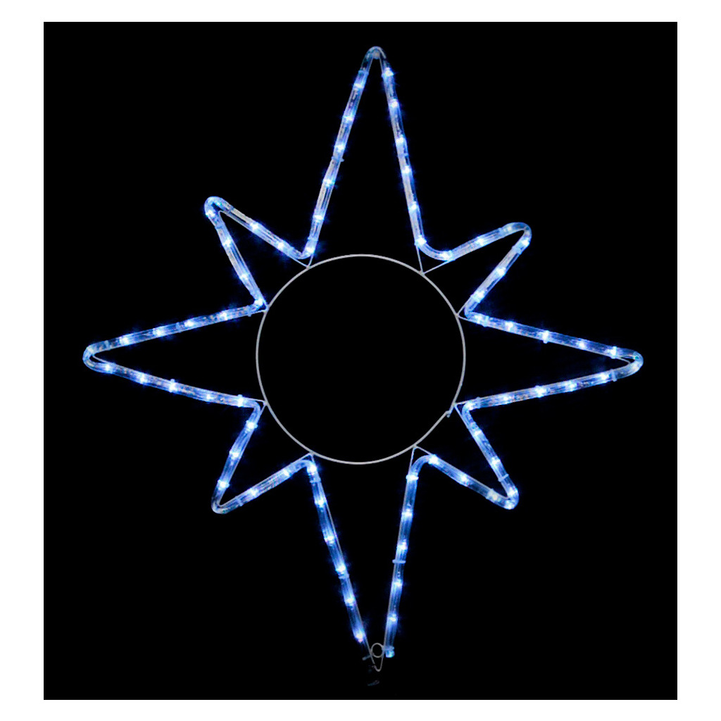 Гирлянда Delux Motif flash Star 65 х 75 см белый IP44 EN (90012985) фото1
