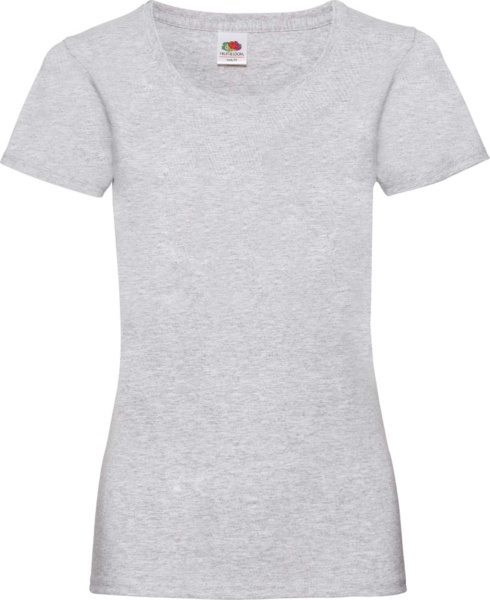 Футболка хлопоковая женская Fruit of the Loom Valueweight Ladies 0613720-94 XL серая фото
