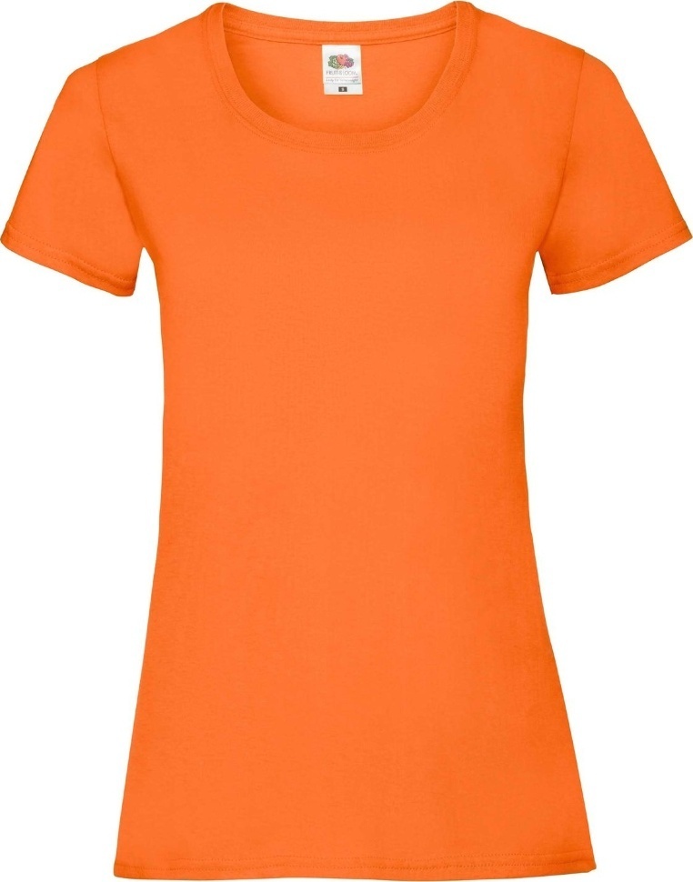Футболка хлопоковая женская Fruit of the Loom Valueweight Ladies 0613720-34 XS желтая фото1