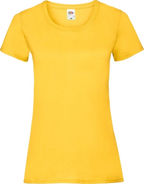 Футболка хлопоковая женская Fruit of the Loom Valueweight Ladies 0613720-34 XL желтая фото
