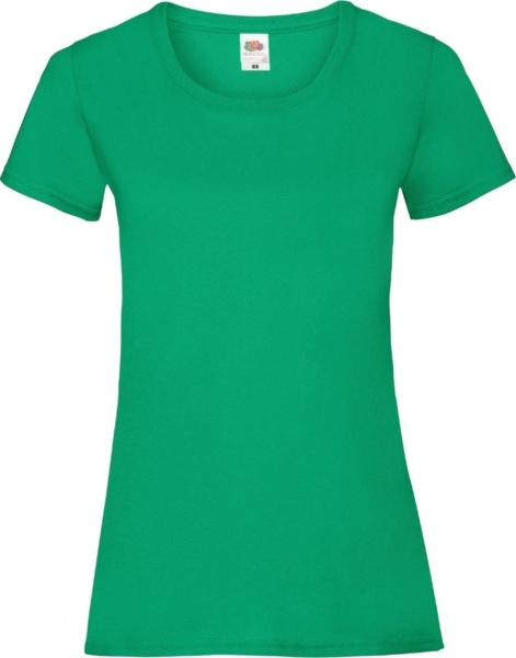 Футболка хлопоковая женская Fruit of the Loom Valueweight Ladies 0613720-47 M зеленая фото