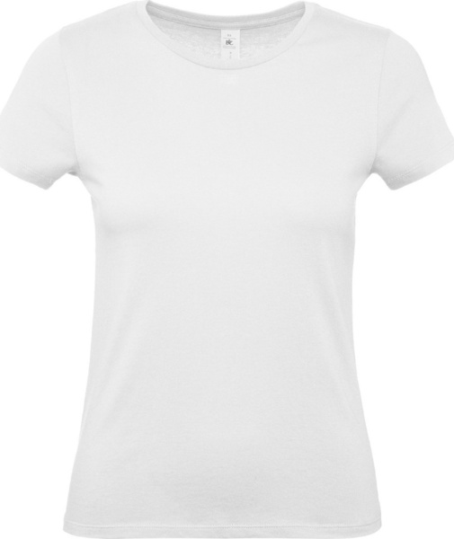 Футболка хлопоковая женская B&amp;C #E150\women TW02T00-12 2XL белая фото