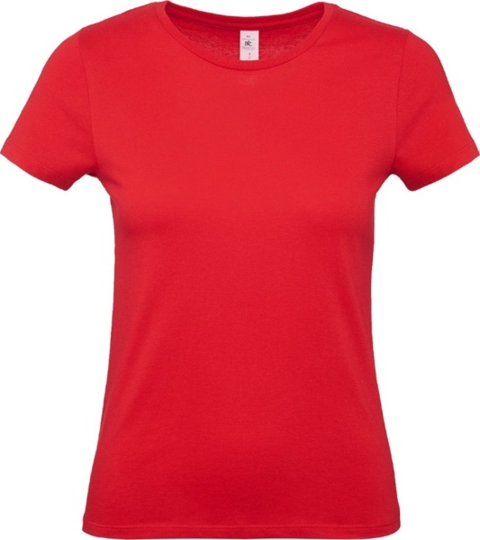 Футболка хлопоковая женская B&amp;C #E150\women TW02T00-4X XL красная фото