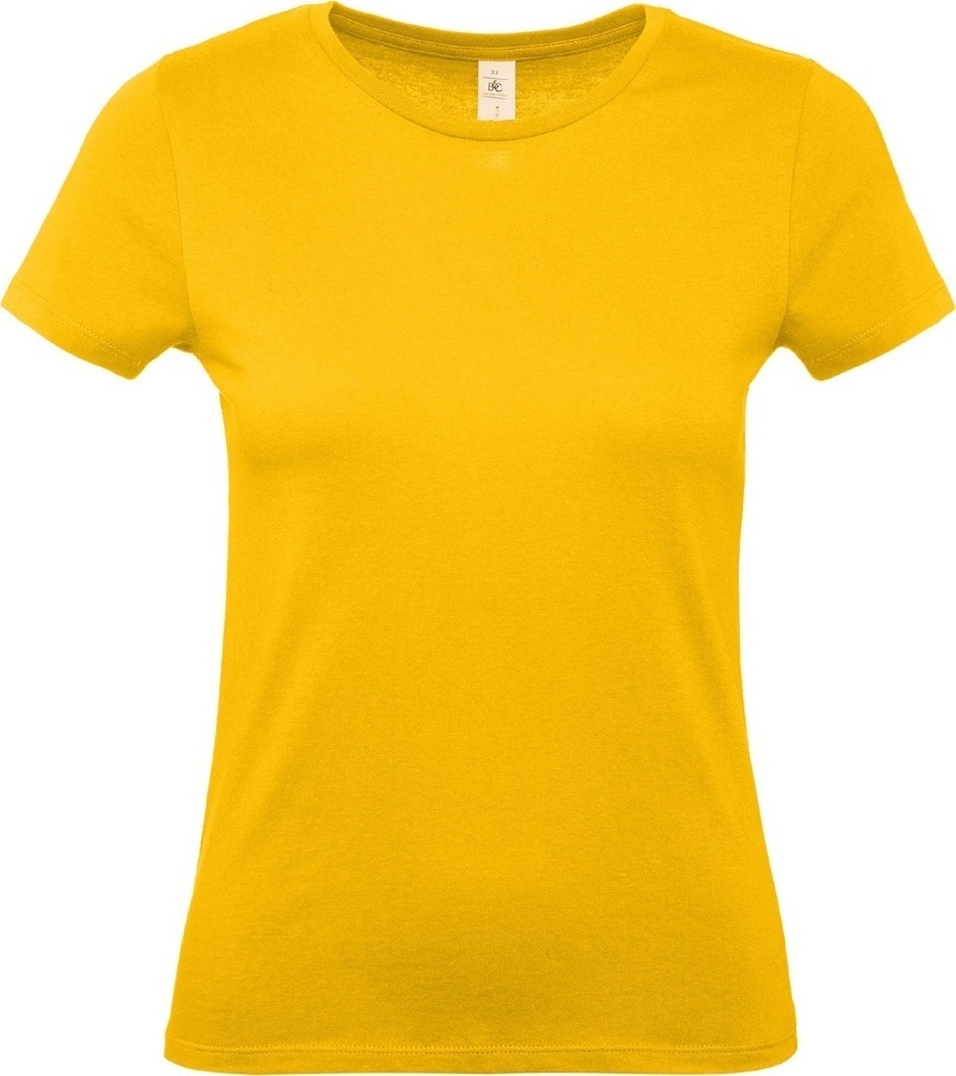 Футболка хлопоковая женская B&C #E150\women TW02T21-0X XL желтая фото1