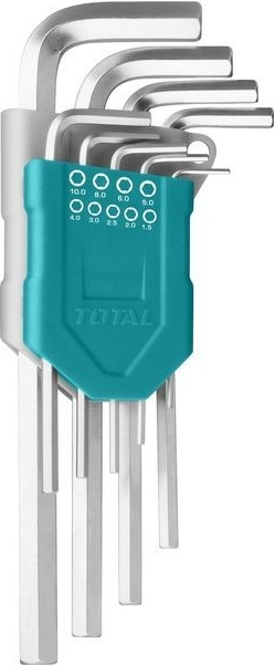 Ключ Total THT106191 шестигранний, 1.5-10мм, 9шт. (THT106191) фото1