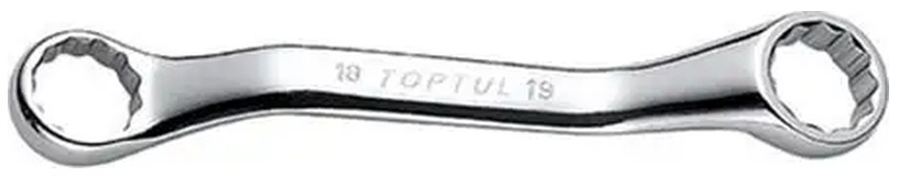 Ключ Toptul накидной короткий (угол 45°) 12х13мм, 141мм (AAAK1213) фото1