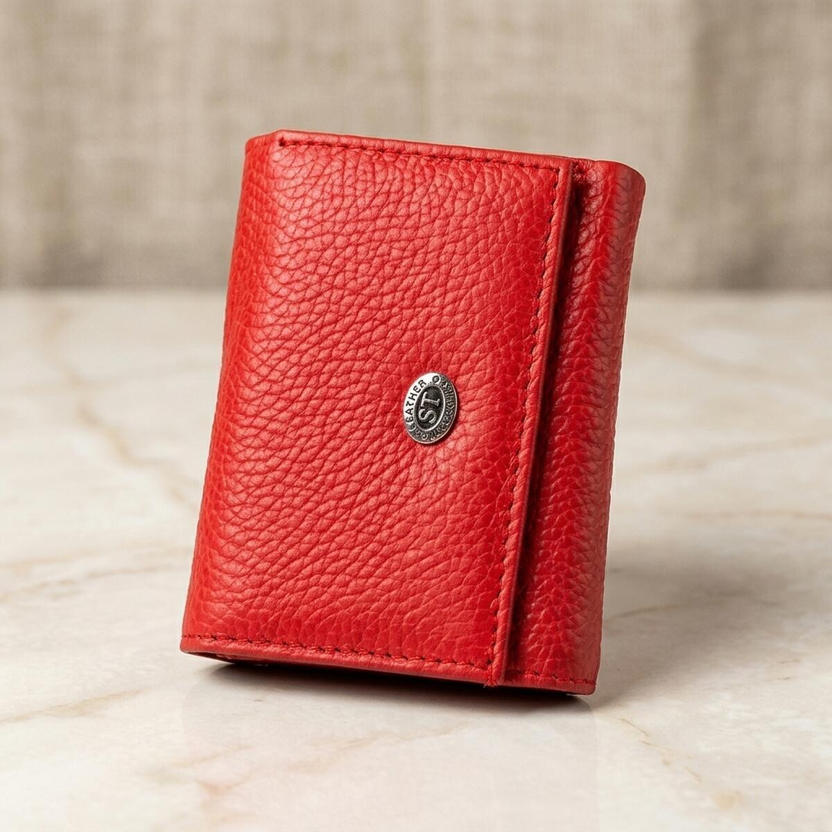 Гаманець жіночий шкіряний St Leather 18323 червоний фото1