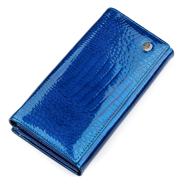 Кошелек женский кожаный St Leather 18394 синий фото