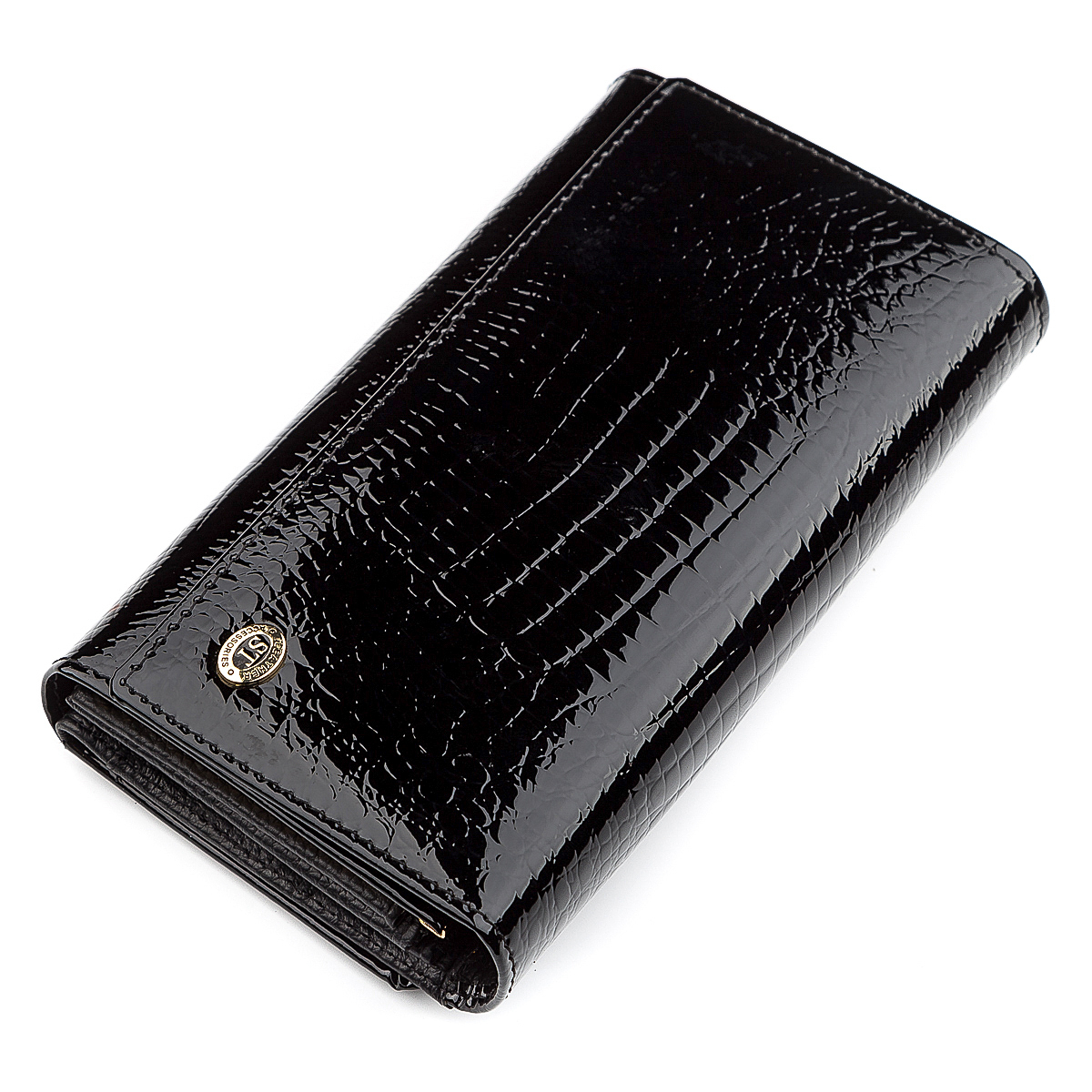 Кошелек женский кожаный St Leather 18433 черный фото1