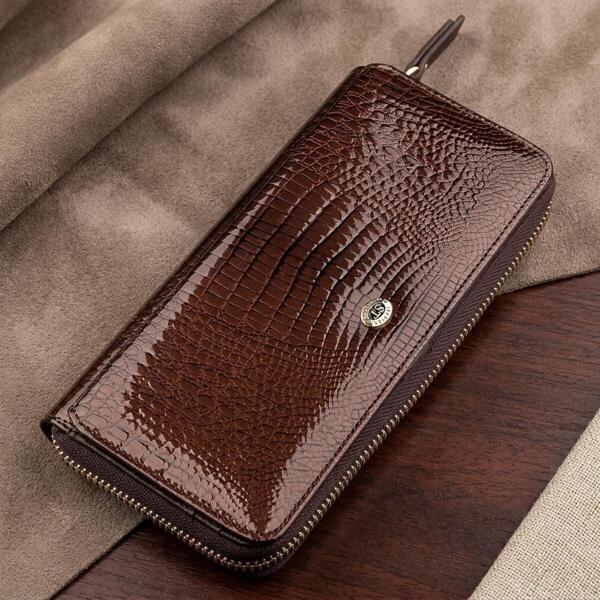 Кошелек женский кожаный St Leather 18438 коричневый фото