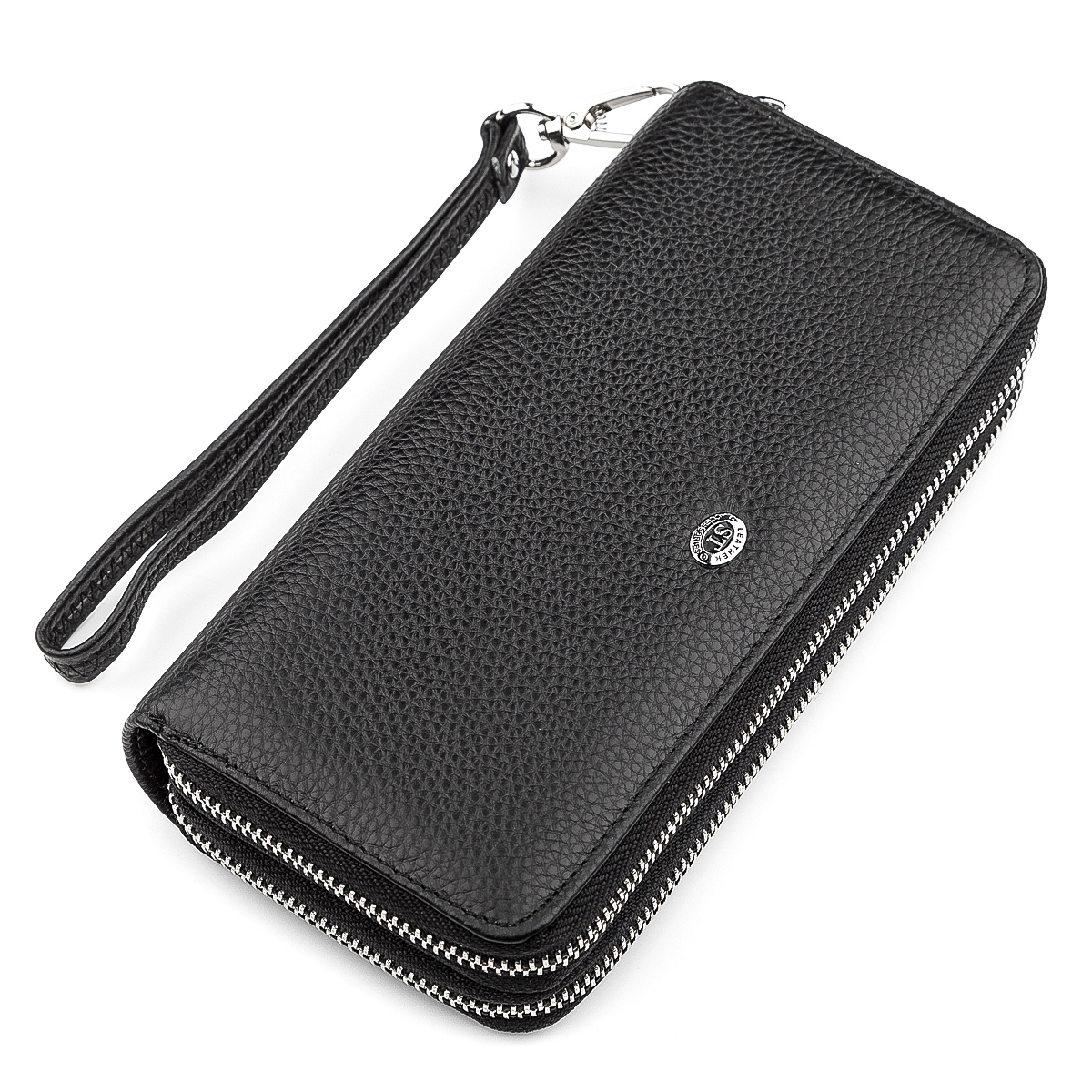 Кошелек женский кожаный St Leather 18446 черный фото1