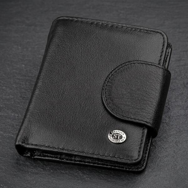 Кошелек женский кожаный St Leather 18497 черный фото