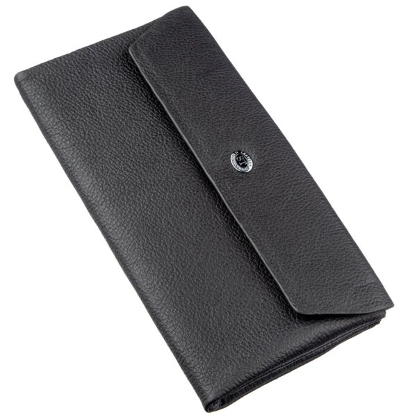 Кошелек женский кожаный St Leather 18842 черный фото