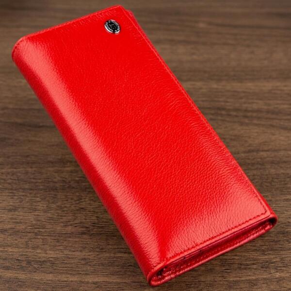 Кошелек женский кожаный St Leather 18875 красный фото