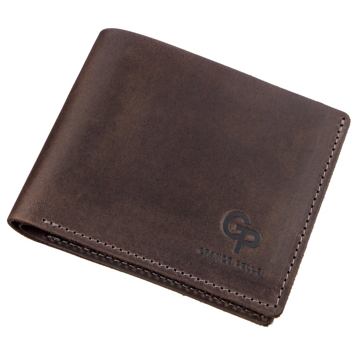 Гаманець шкіряний Grande Pelle 16216 коричневий фото1