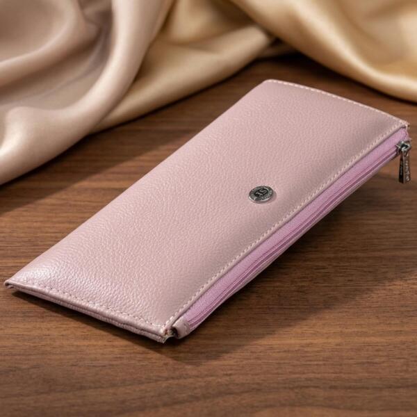 Кошелек женский кожаный St Leather 19244 розовый фото