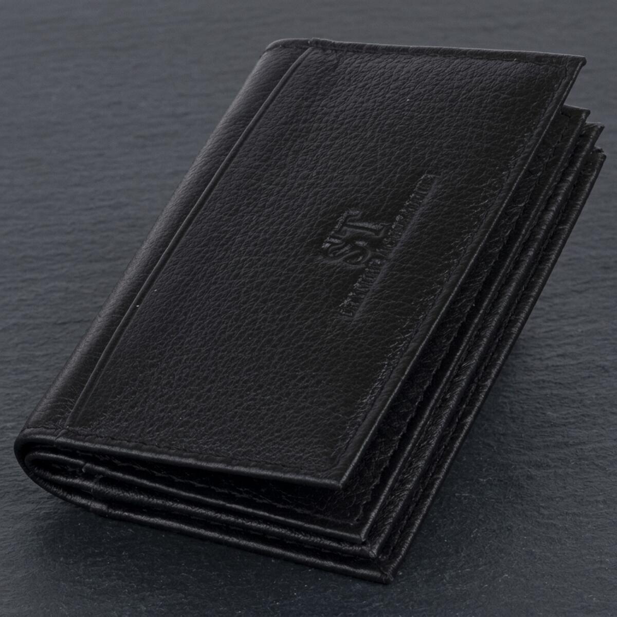 Кошелек кожаный St Leather 19213 черный фото1