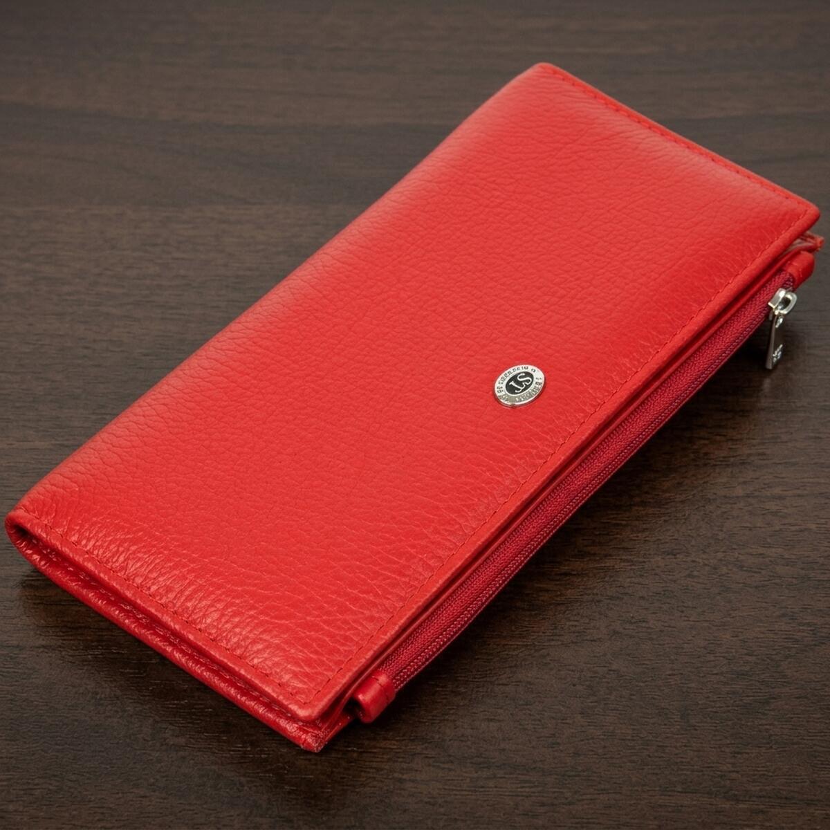 Гаманець жіночий шкіряний St Leather 11520 червоний фото1