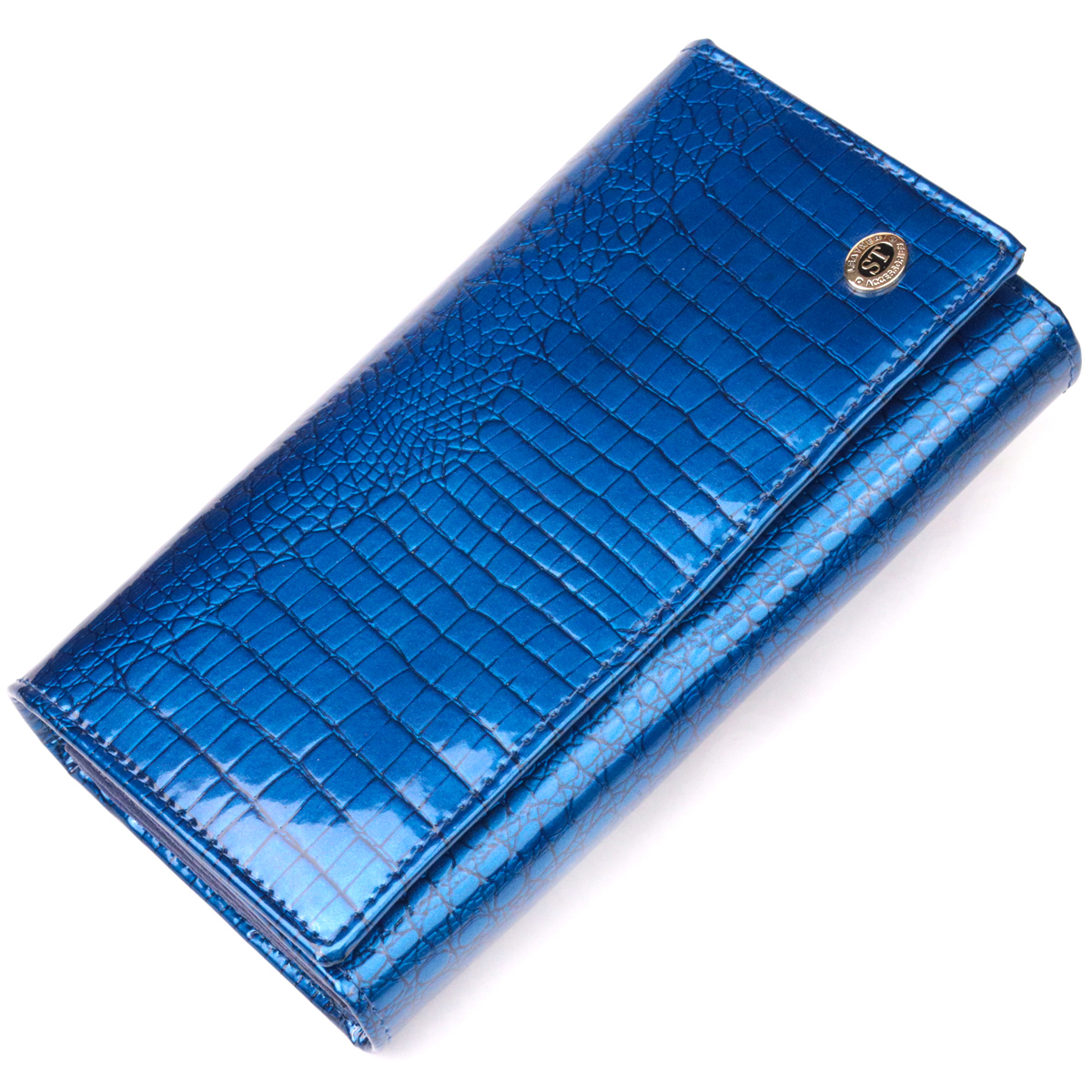 Кошелек женский кожаный St Leather 21381 синий фото1