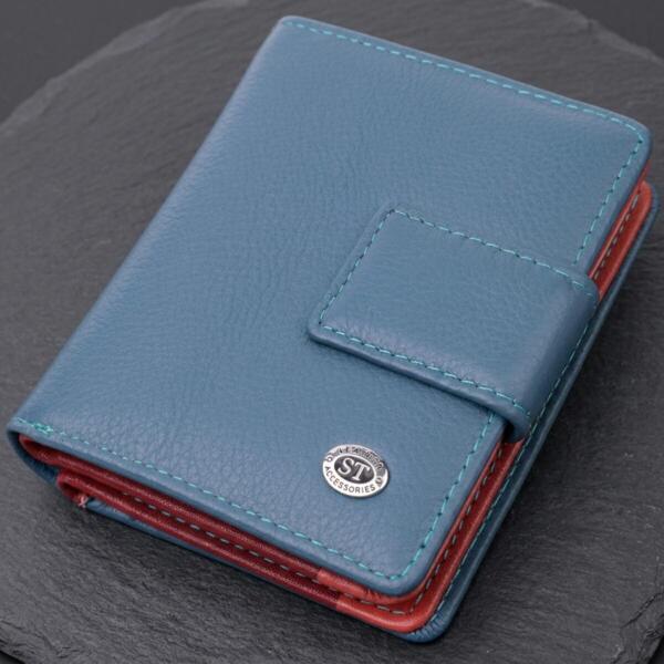 Кошелек женский кожаный St Leather 19486 бирюзовый фото