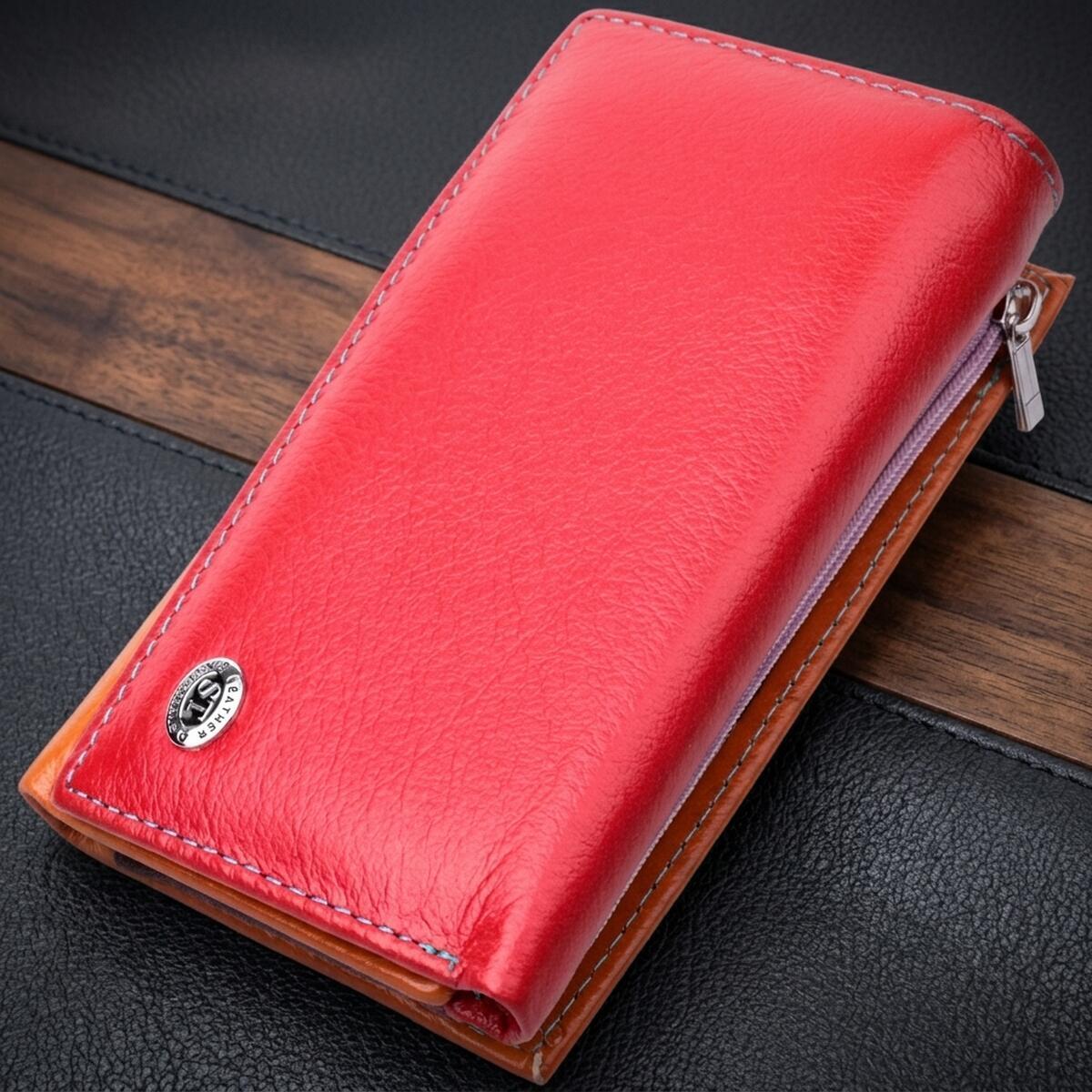 Кошелек женский кожаный St Leather 19493 разноцветный фото1