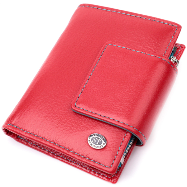 Кошелек женский кожаный St Leather 19499 красный фото