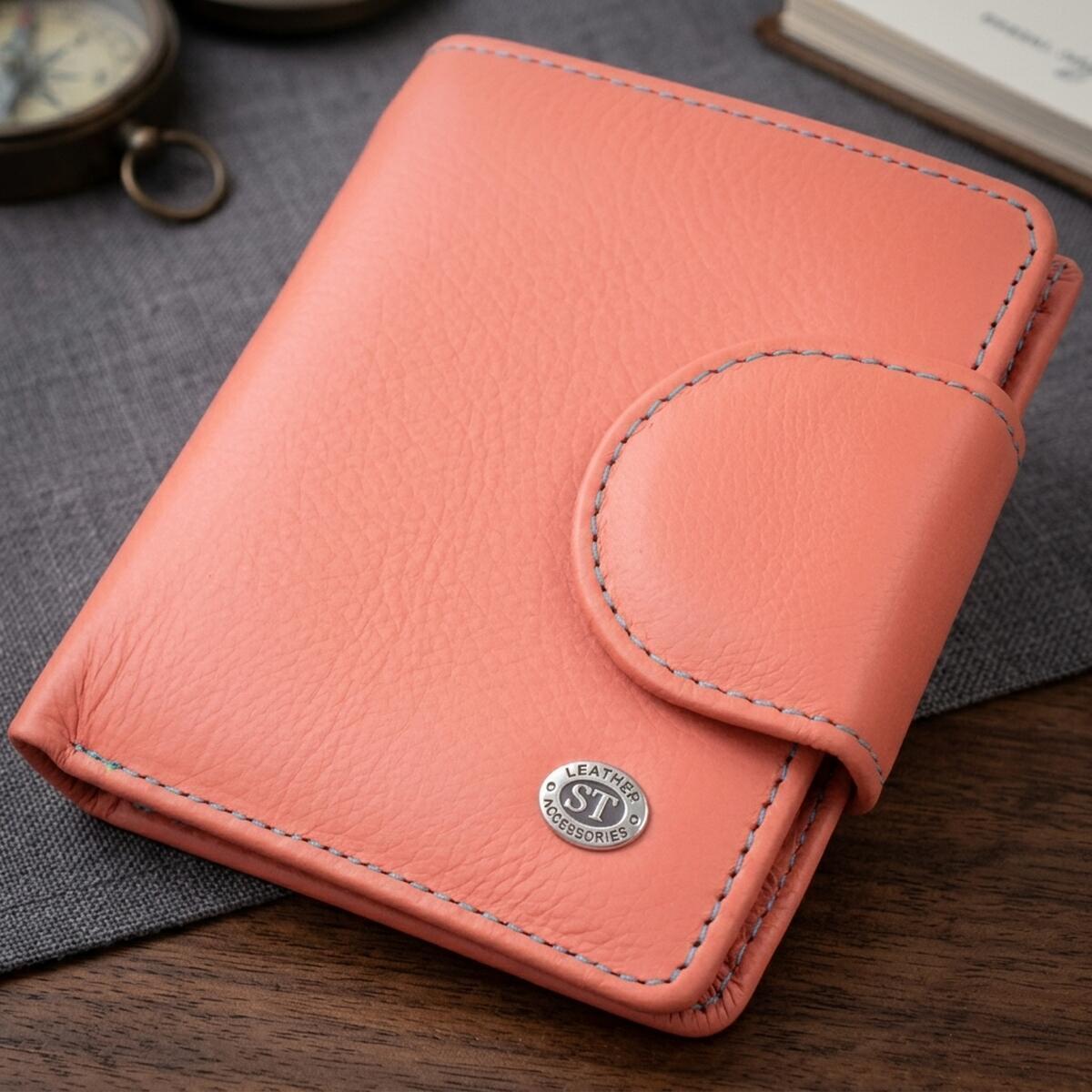 Кошелек женский кожаный St Leather 19509 оранжевый фото1