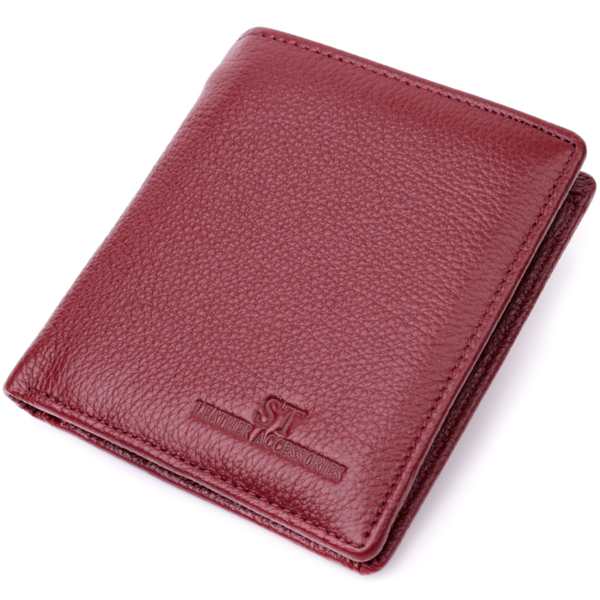 Кошелек женский кожаный St Leather 22451 бордовый фото