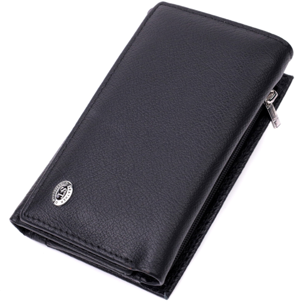 Кошелек женский кожаный St Leather 22452 черный фото
