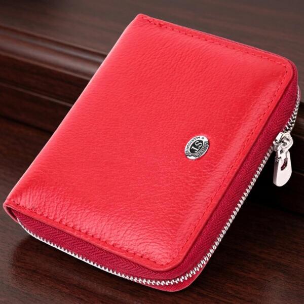 Кошелек женский кожаный St Leather 22471 красный фото